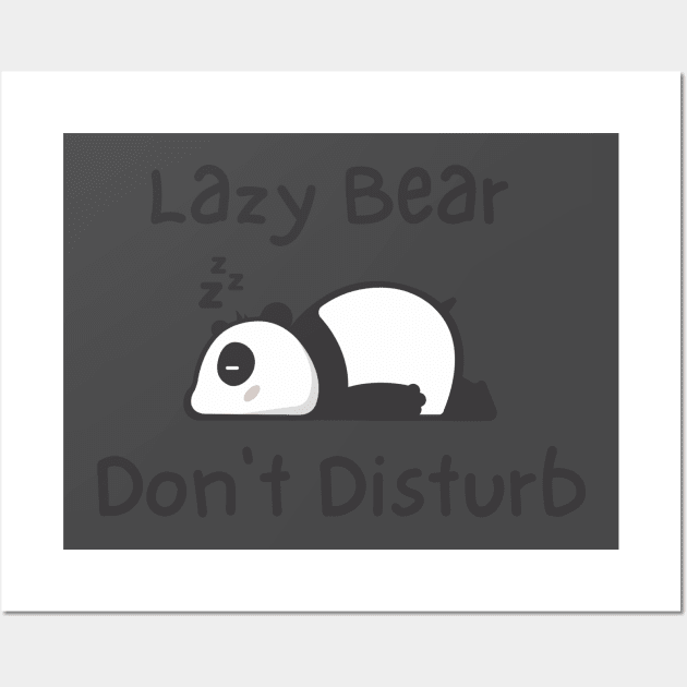 Lazy bear Wall Art by Boothy 